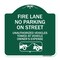 Signmission No Parking on Street Unauthorized Vehicles Towed at Vehicle Owners Expense, A-DES-GW-1818-23690 A-DES-GW-1818-23690 - alternate 1